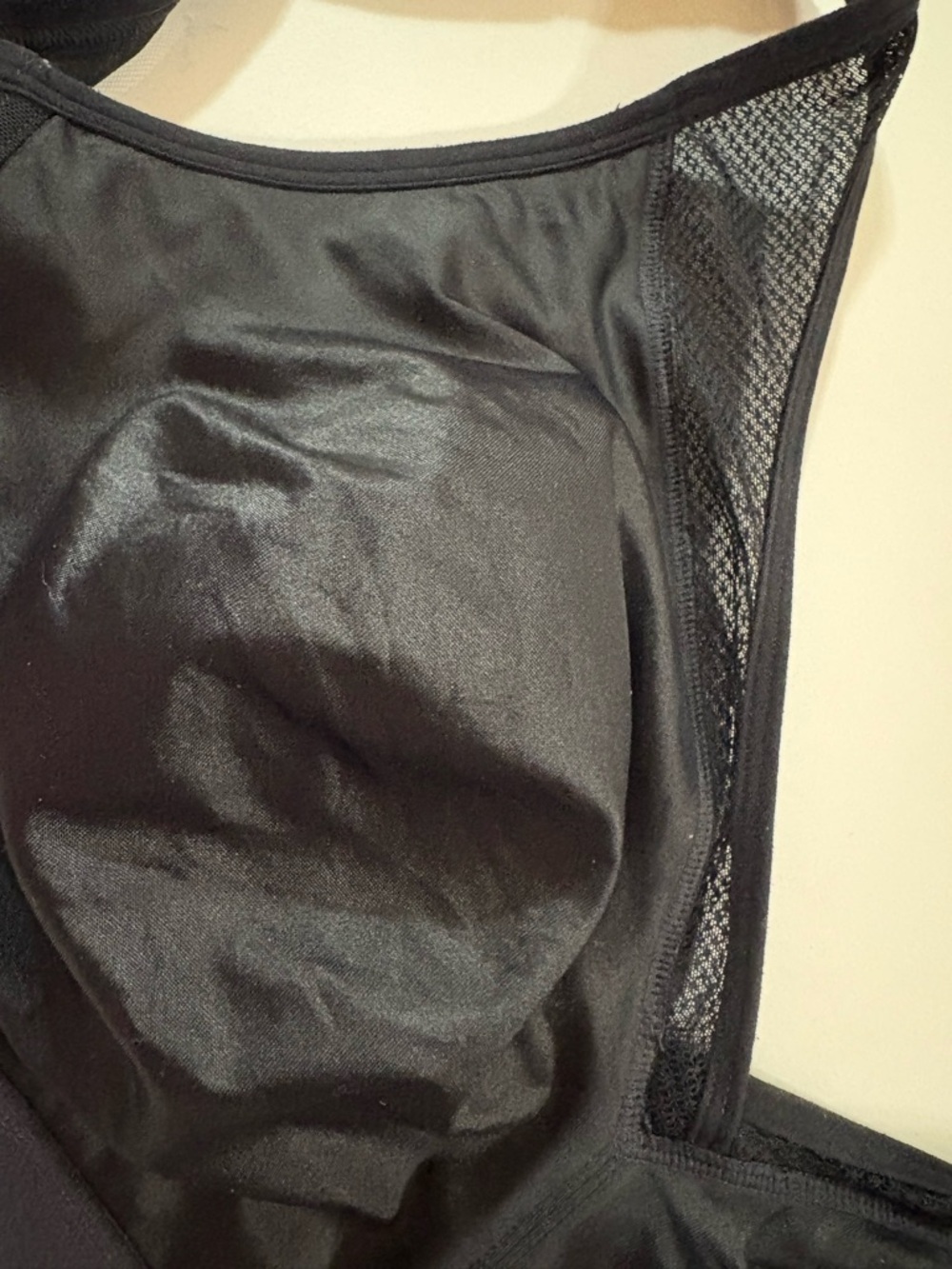 Catherines Black Supportive Wireless Bra with Mesh Panels - Picture 2 of 4